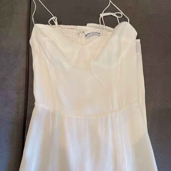 Reformation Juliette Dress in Ivory *NEW* - Picture 3 of 4